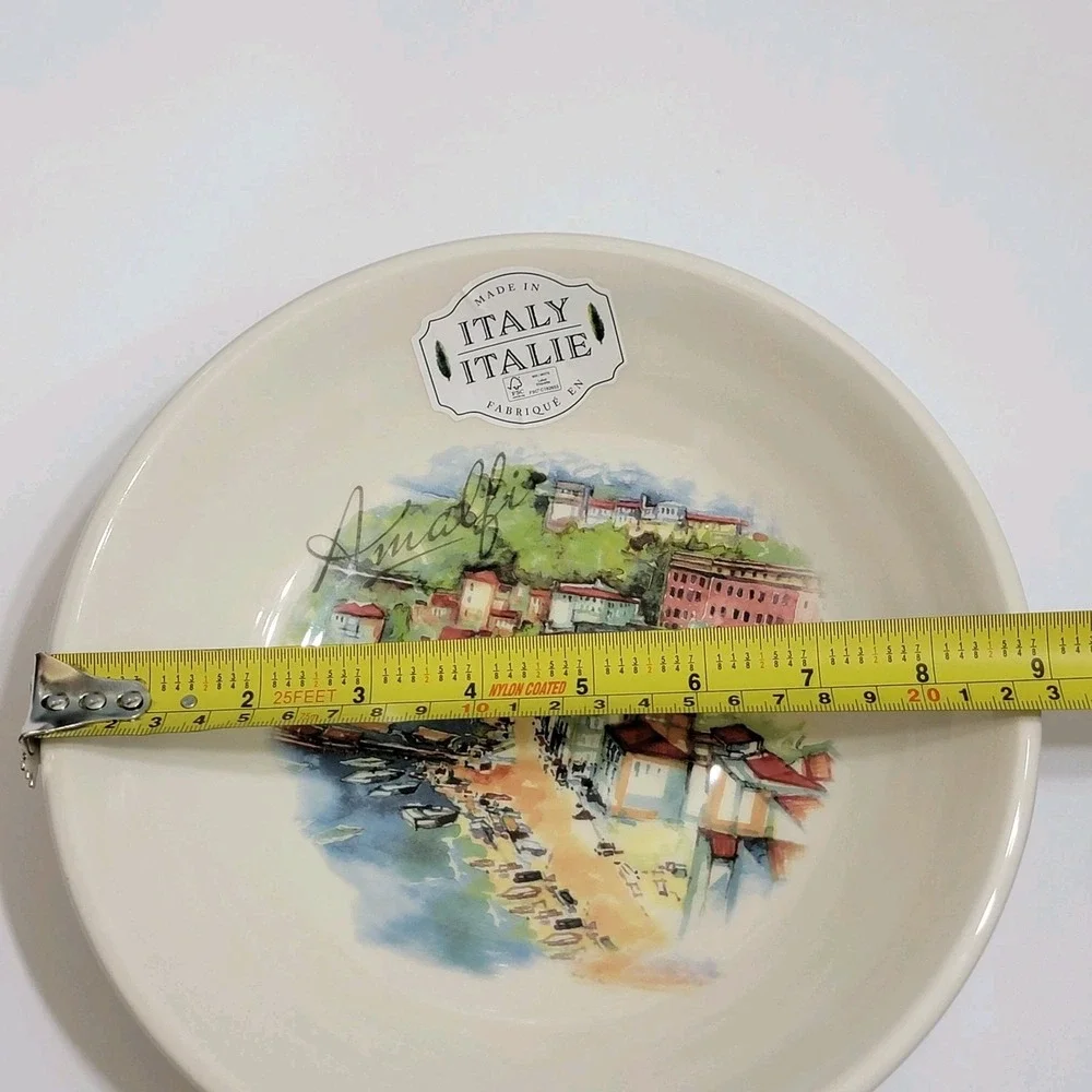 Amalfi Town By Effetti D'Arte Ceramic Pasta Salad Bowl‎ 9